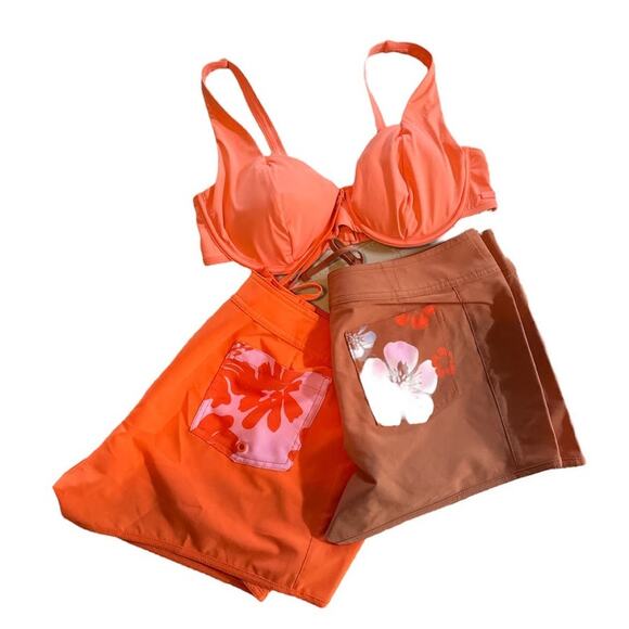 Roxy Women's Standard Solid Beach Classics Underwire D-Cup Bikini Top Sz M - Picture 5 of 9